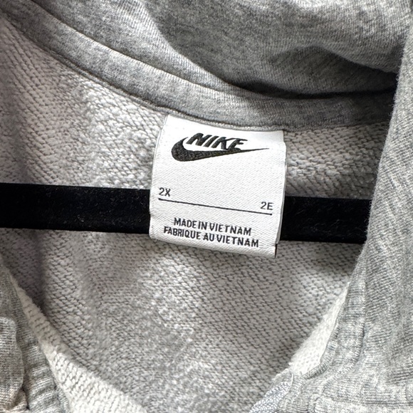 Nike Heather Gray Zip-Up Hoodie - Picture 3 of 6